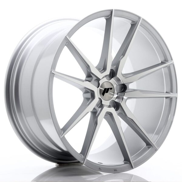 Felg Japan Racing JR21 21×11 ET15-55 5H BLANK Sølvbearbeidet front