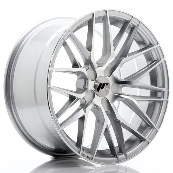 Felg Japan Racing JR28 18x9,5 ET20-40 5H BLANK Sølvbearbeidet front