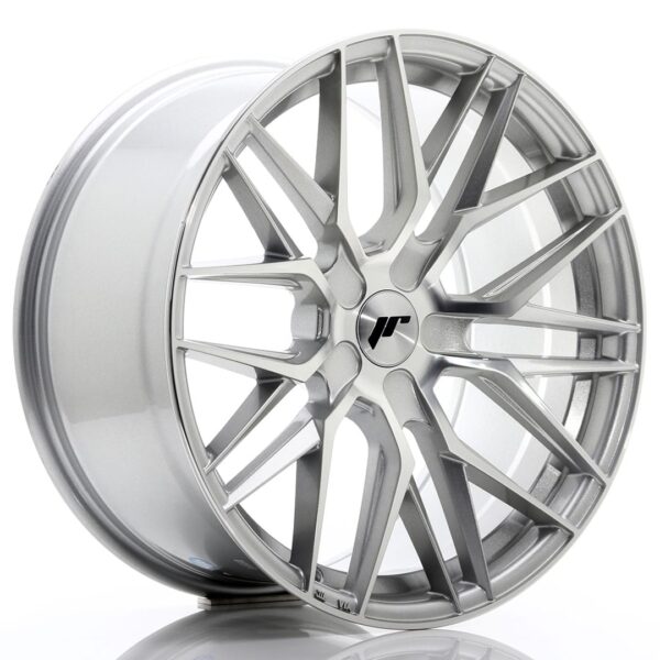 Felg Japan Racing JR28 19x9,5 ET20-40 5H BLANK Sølvbearbeidet front