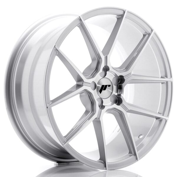 Felg Japan Racing JR30 19×8,5 ET20-42 5H BLANK Sølvbearbeidet front