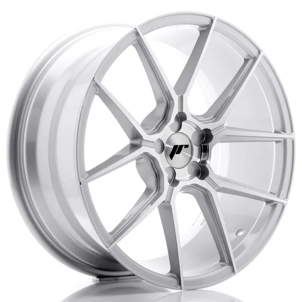 Felg Japan Racing JR30 19x8,5 ET20-42 5H BLANK Sølvbearbeidet front