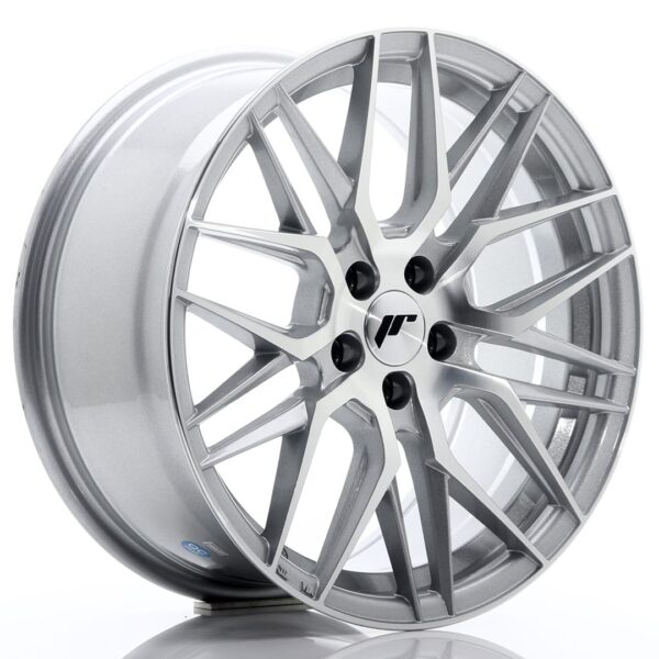 Felg Japan Racing JR28 17×8 ET40 5×112 Sølv maskinert ansikt