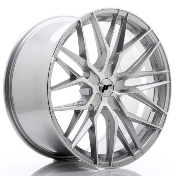 Felg Japan Racing JR28 21×10,5 ET15-55 5H BLANK Sølvbearbeidet front