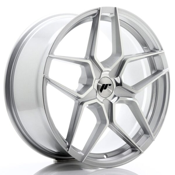 Felg Japan Racing JR34 19×8,5 ET20-40 5H BLANK Sølvbearbeidet front