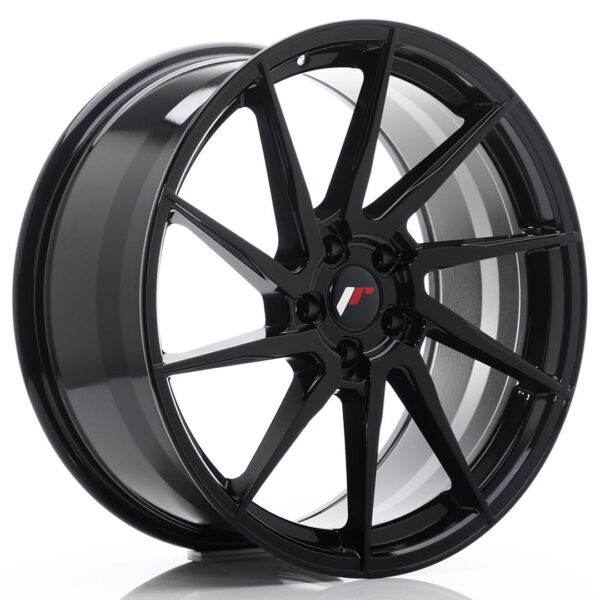 Felg Japan Racing JR36 20×9 ET38 5×112 Glans Sort