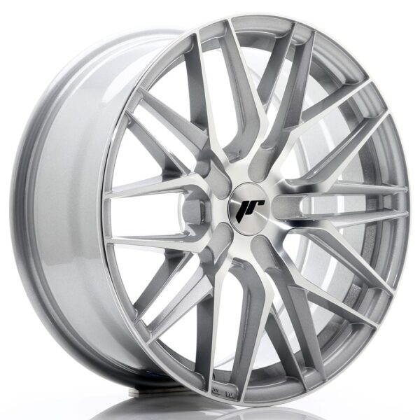 Felg Japan Racing JR28 18×7,5 ET20-40 BLANK Sølvbearbeidet front