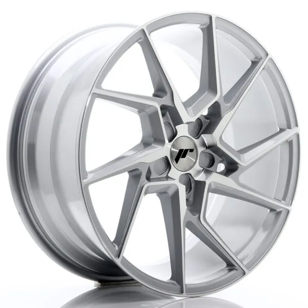 Felg Japan Racing JR33 20×9 ET20-48 5H BLANK Sølvbearbeidet front