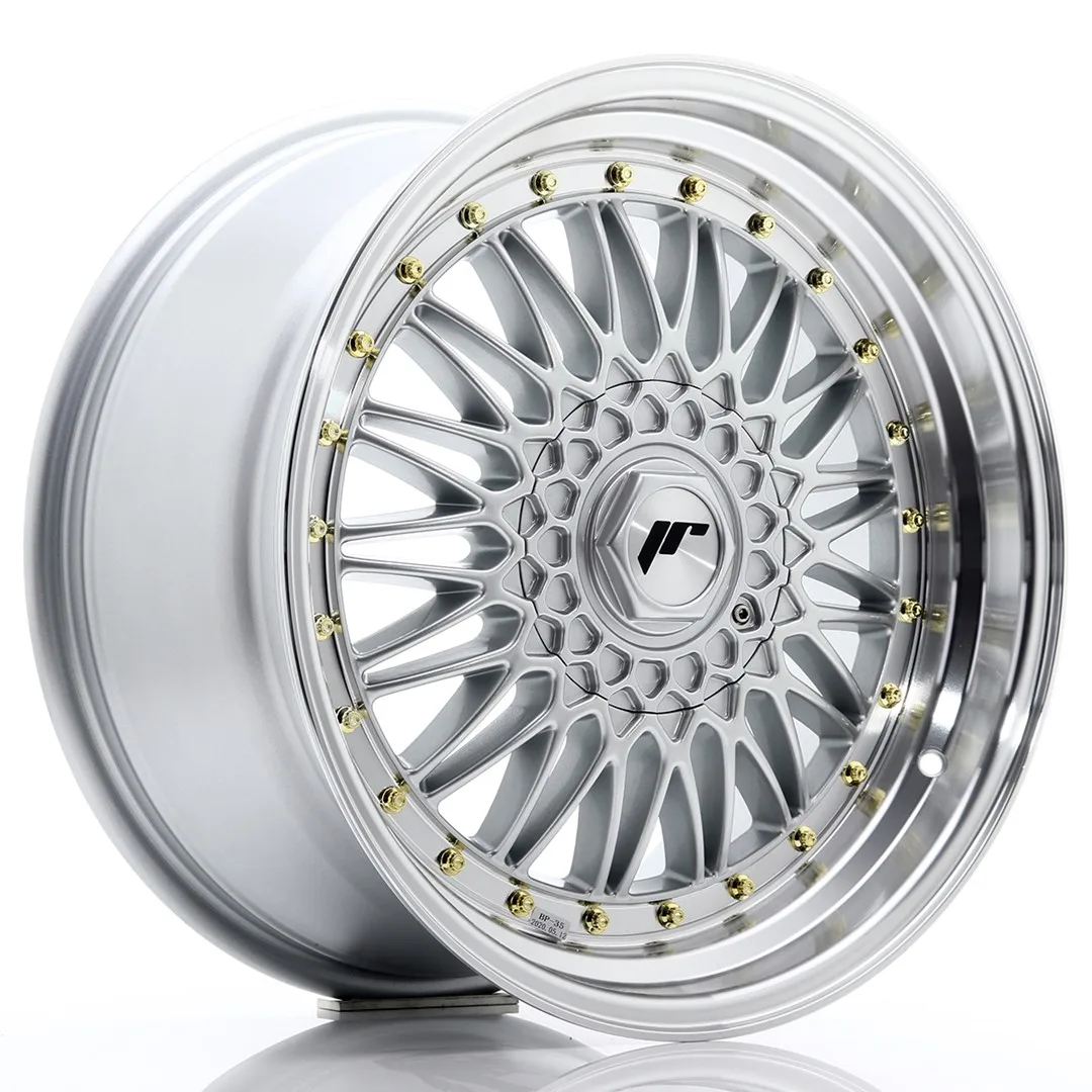 Felg Japan Racing JR9 18x9 ET20-40 BLANK Sølv med bearbeidet leppe