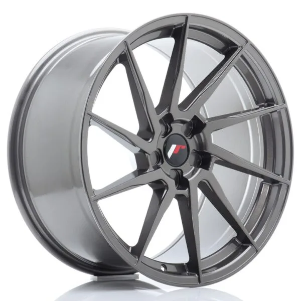 Felg Japan Racing JR36 20×10 ET20-45 5H BLANK Hypergrå
