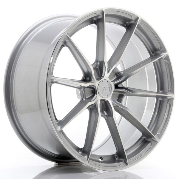 Felg Japan Racing JR37 19×9,5 ET20-45 5H BLANK Sølvbearbeidet front
