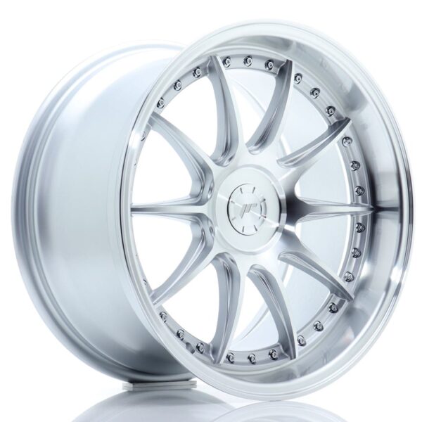 Felg Japan Racing JR41 18×9,5 ET15-35 5H BLANK Sølvbearbeidet front