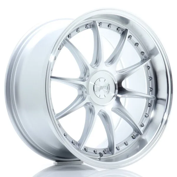 Felg Japan Racing JR41 19×9,5 ET12-22 5H BLANK Sølvbearbeidet front