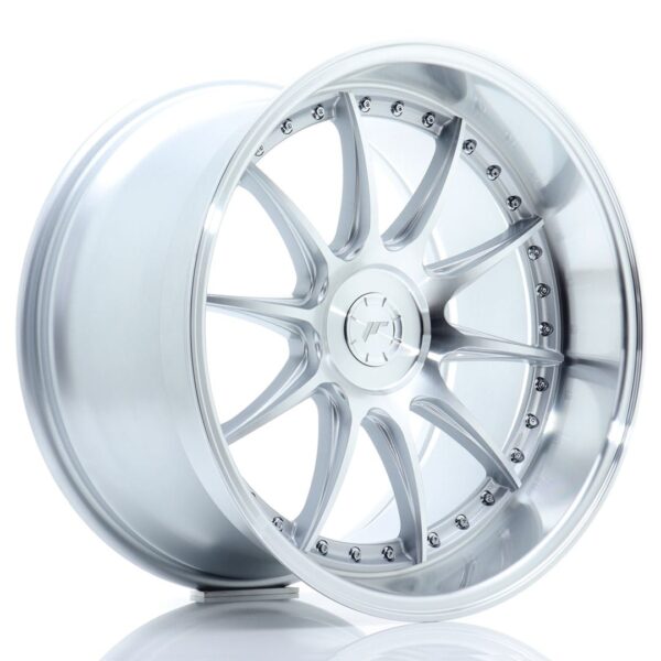 Felg Japan Racing JR41 19×11 ET12-25 5H BLANK Sølvbearbeidet front