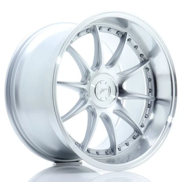 Felg Japan Racing JR41 19×11 ET12-25 5H BLANK Sølvbearbeidet front