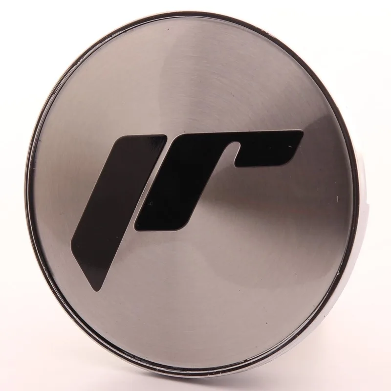 Cap-klistremerke for C087 - Krom + svarte bokstaver