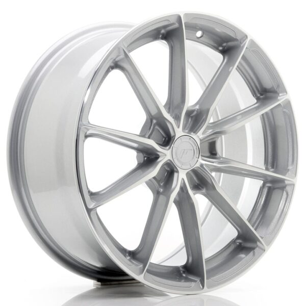 Felg Japan Racing JR37 18×8 ET20-45 5H BLANK Sølvbearbeidet front