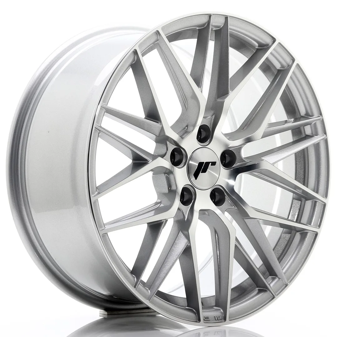 Felg Japan Racing JR28 18x8,5 ET40 5x114,3 sølvbearbeidet front