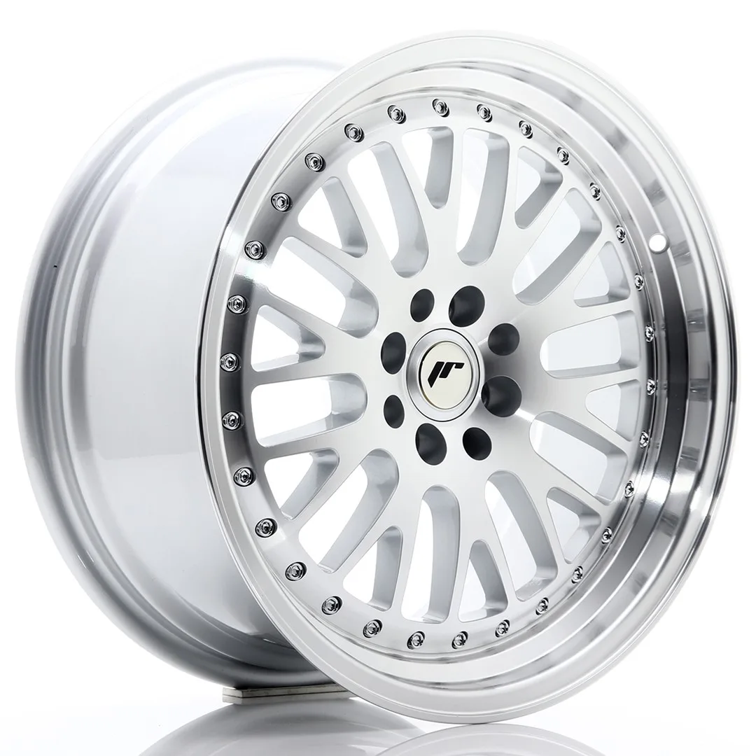 Felg Japan Racing JR10 17x8 ET35 4x100/108 sølvbearbeidet front