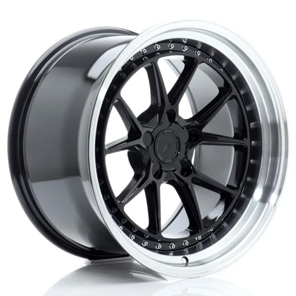 Felg Japan Racing JR39 18×10,5 ET15-22 5H BLANK Blank svart med bearbeidet leppe