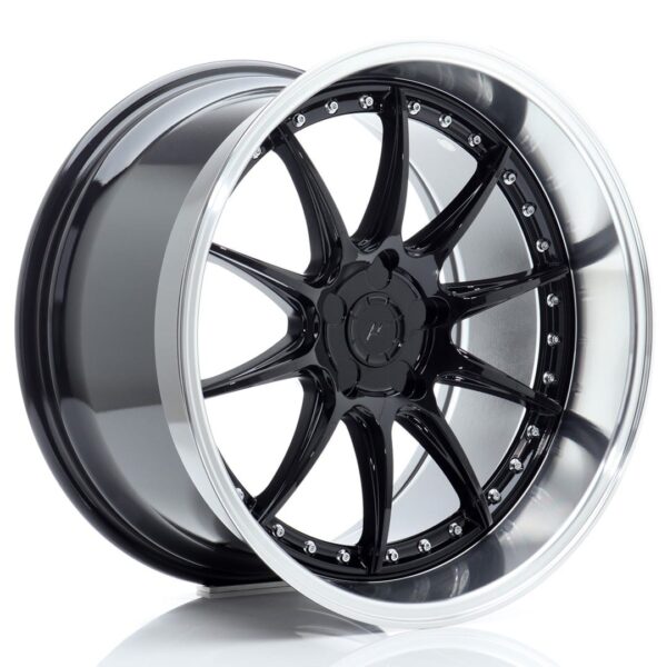 Felg Japan Racing JR41 19×11 ET12-25 5H BLANK Blank svart med bearbeidet leppe