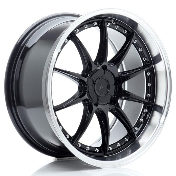 Felg Japan Racing JR41 19×9,5 ET12-22 5H BLANK Blank svart med bearbeidet leppe
