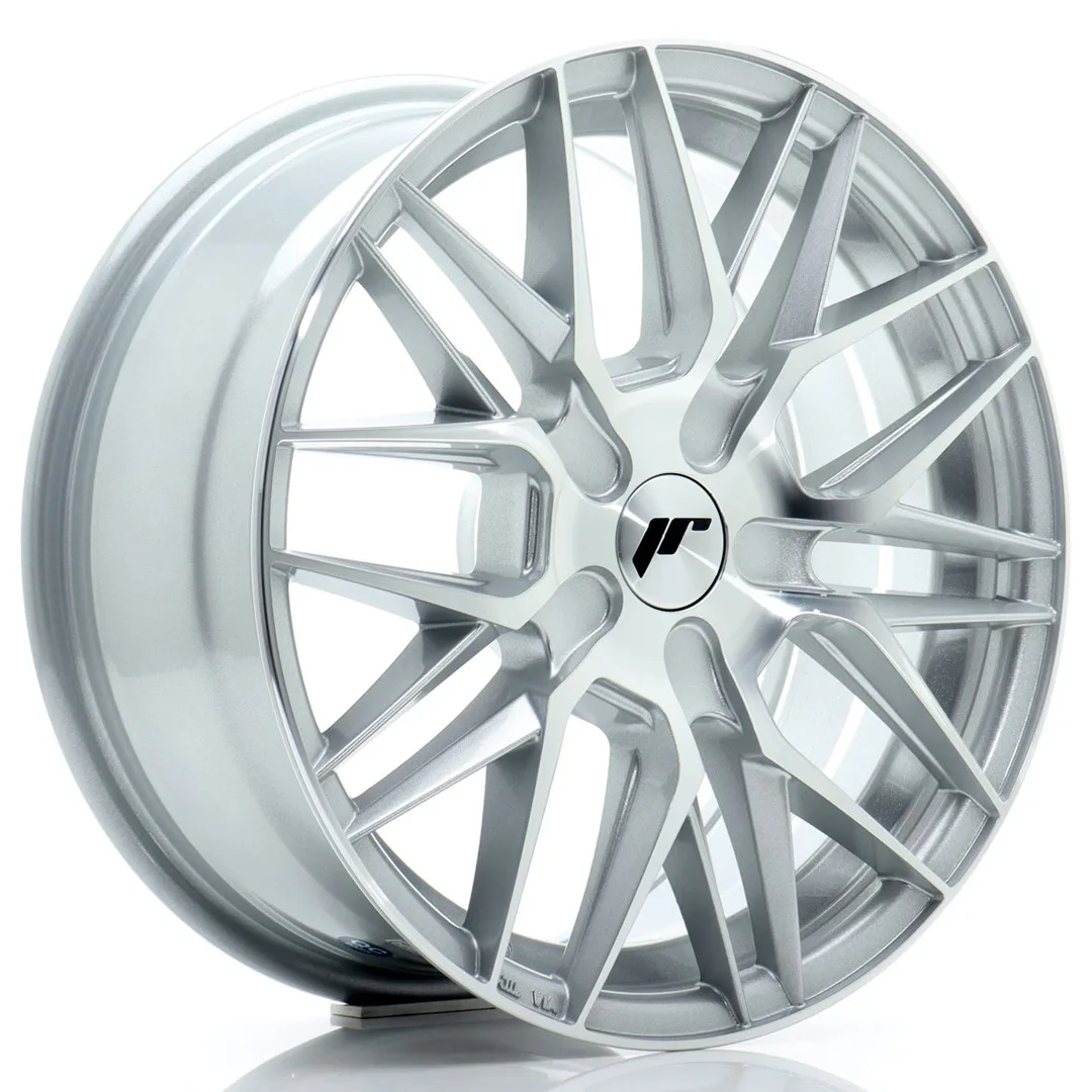 Felg Japan Racing JR28 16x7 ET20-40 BLANK Sølv maskinert front