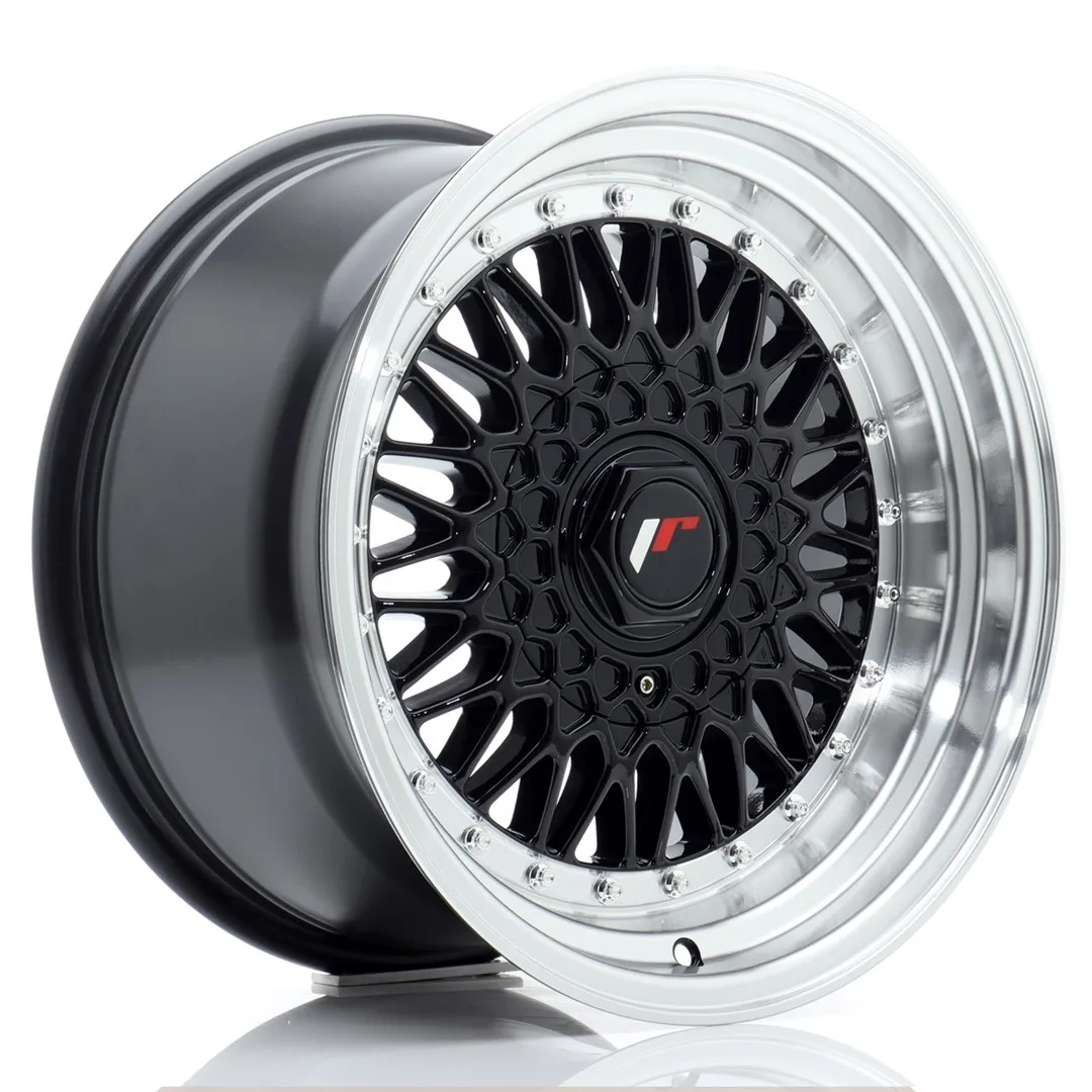 Felg Japan Racing JR9 16x9 ET20 BLANK Gloss Black med Machined Lip