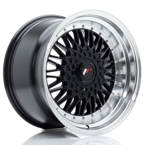 Felg Japan Racing JR9 17×10 ET20 5×112/120 Gloss Black med Machined Lip