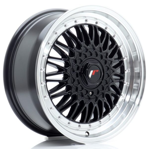 Felg Japan Racing JR9 17×7,5 ET20-35 BLANK Gloss Black med Machined Lip