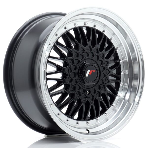 Felg Japan Racing JR9 17×8,5 ET20-35 BLANK Gloss Black med Machined Lip