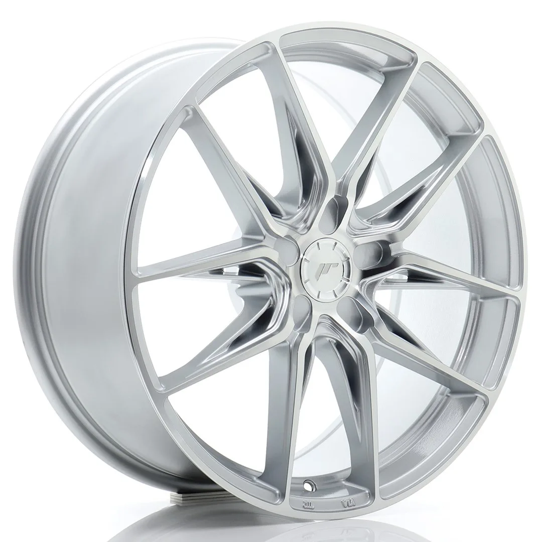 Felg Japan Racing JR44 19x8 ET20-40 5H BLANK Sølv med  maskinbearbeidet front