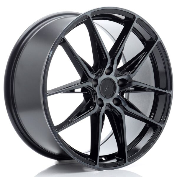 Felg Japan Racing JR44 19×8,5 ET45 5×112 svart maskinbearbeidet med tonet front