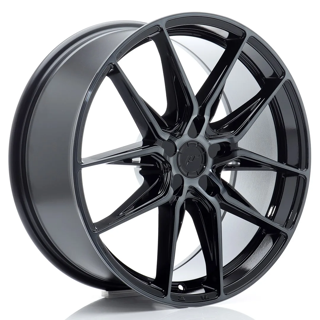Felg Japan Racing JR44 19x8,5 ET20-45 5H BLANK Svart maskinbearbeidet med tonet front