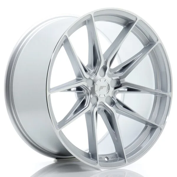 Felg Japan Racing JR44 20×10 ET15-35 5H BLANK Sølv med  maskinbearbeidet front