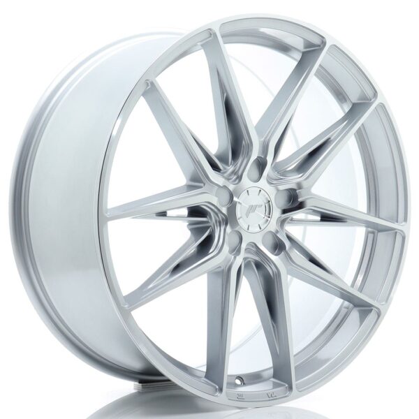 Felg Japan Racing JR44 21×9 ET20-40 5H BLANK Sølv med  maskinbearbeidet front