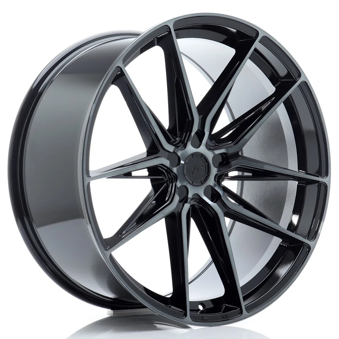 Felg Japan Racing JR44 22x10,5 ET10-40 5H BLANK Svart maskinbearbeidet med tonet front