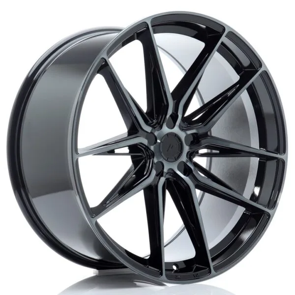 Felg Japan Racing JR44 22×11 ET15-45 5H BLANK Svart maskinbearbeidet med tonet front
