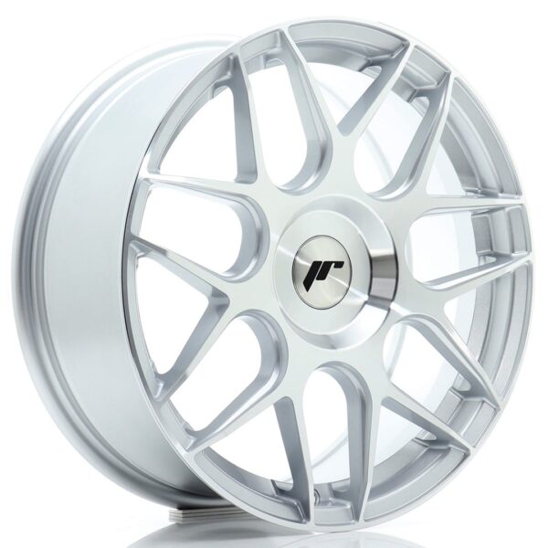 Felg Japan Racing JR18 17×7 ET20-40 BLANK Sølv bearbeidet front