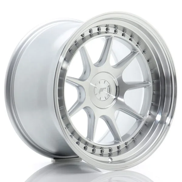 Felg Japan Racing JR47 18×10,5 ET15-22 5H BLANK Sølvbearbeidet front