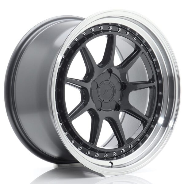 Felg Japan Racing JR47 18×9,5 ET15-35 5H BLANK Hyper Grey med Machined Lip