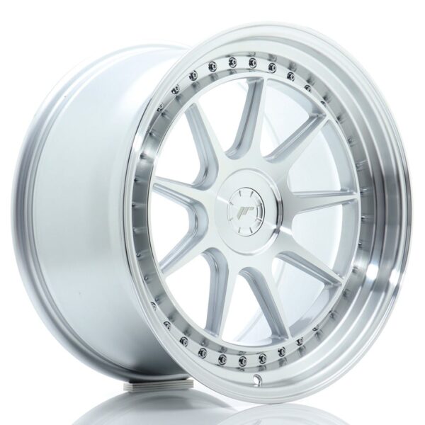 Felg Japan Racing JR47 19×10 ET15-40 5H BLANK Sølvbearbeidet front