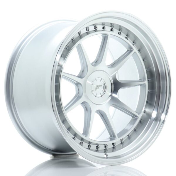 Felg Japan Racing JR47 19×11 ET0-25 5H BLANK Sølvbearbeidet front