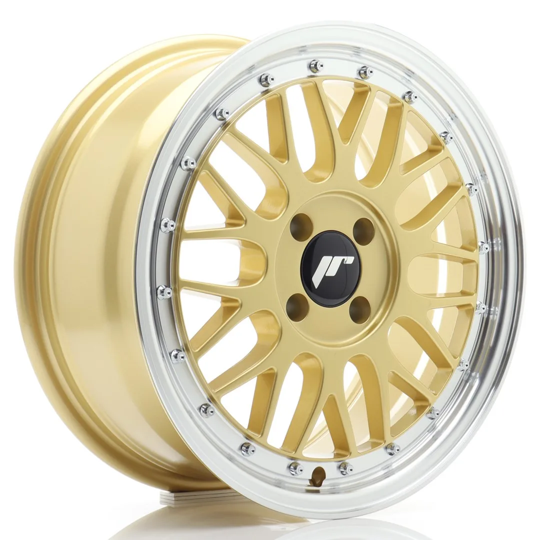 Felg Japan Racing JR23 16x7 ET40 4x100 gull med bearbeidet leppe
