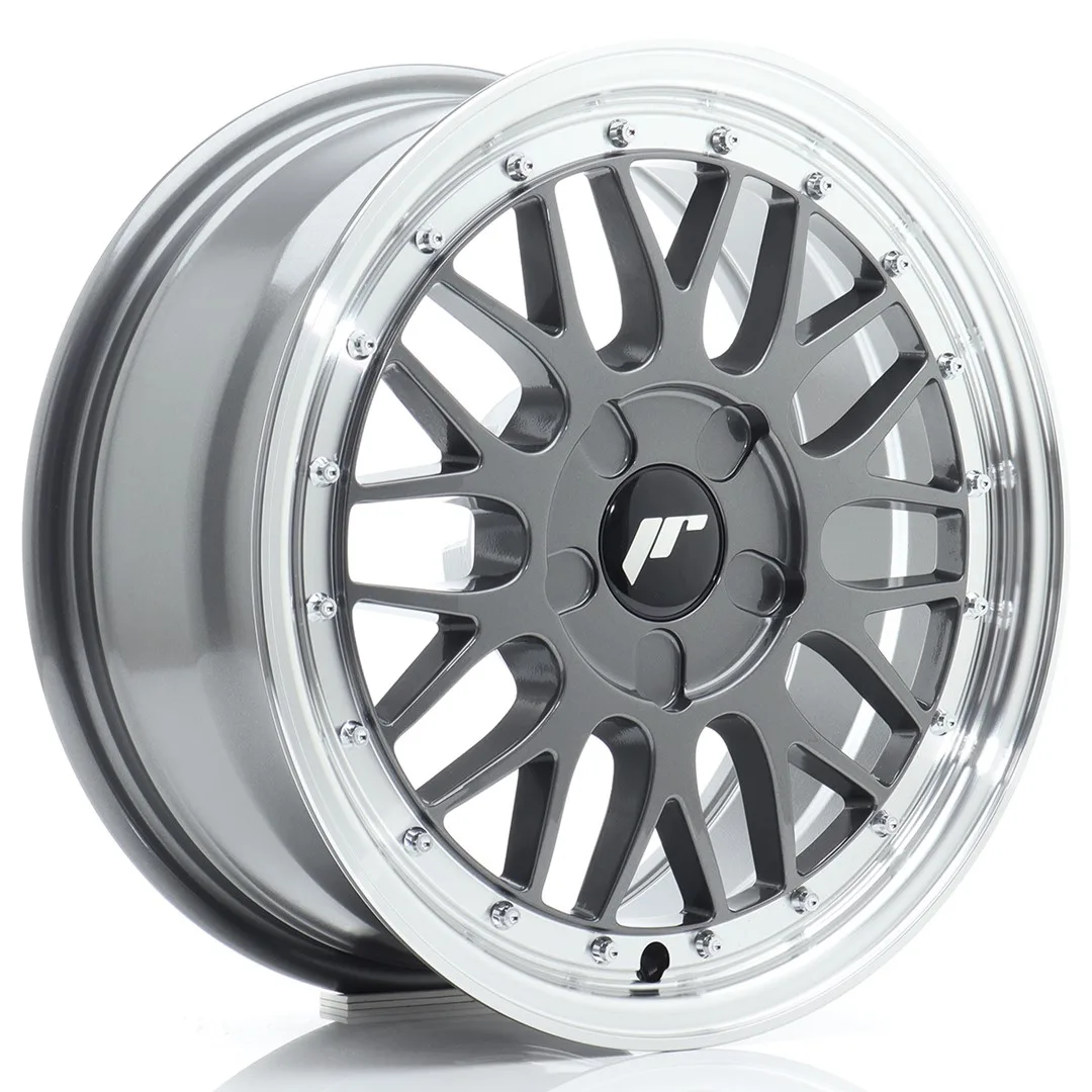 Felg Japan Racing JR23 16x7 ET20-45 5H BLANK Hyper Grey med Machined Lip
