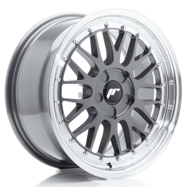 Felg Japan Racing JR23 17×7,5 ET20-40 5H BLANK Hyper Grey med Machined Lip
