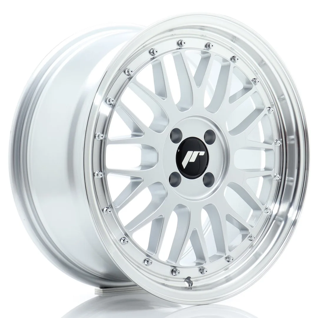 Felg Japan Racing JR23 17x8 ET35 4x100 Hyper Silver med Machined Lip