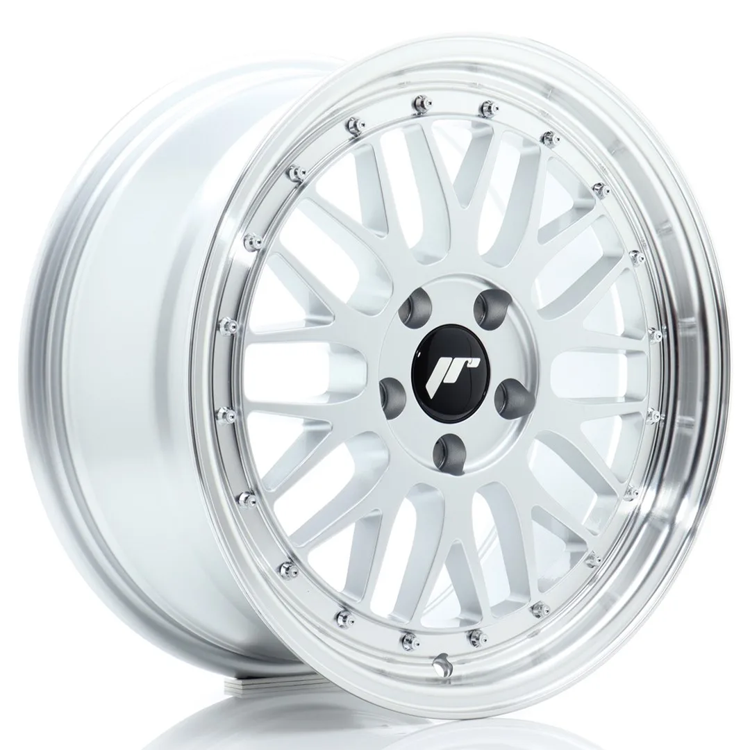 Felg Japan Racing JR23 17x8 ET20 5x120 Hyper Silver med Machined Lip