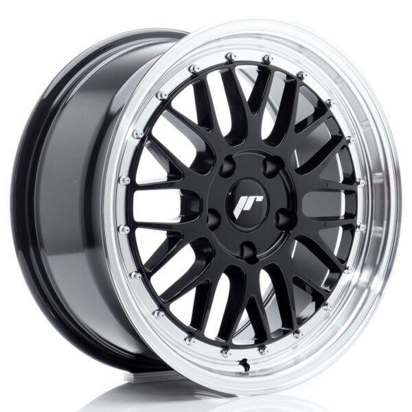 Felg Japan Racing JR23 17×8 ET35 5×100 Gloss Black med Machined Lip