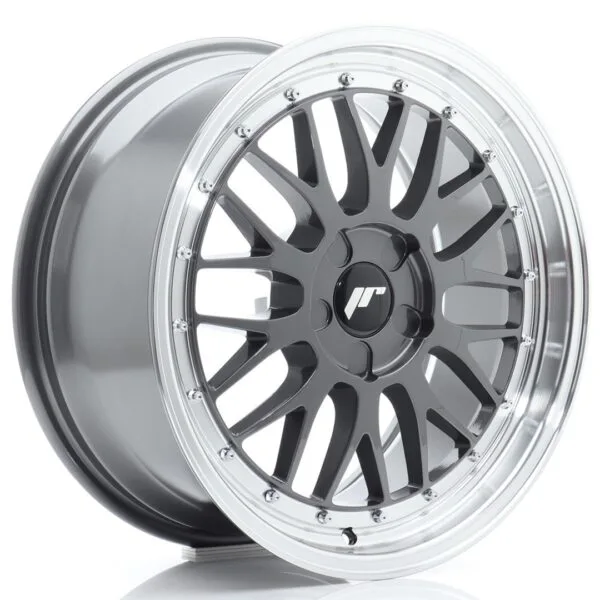 Felg Japan Racing JR23 18×8 ET20-42 5H BLANK Hyper Grey med Machined Lip