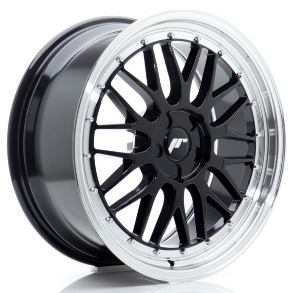 Felg Japan Racing JR23 19×8 ET20-40 5H BLANK Gloss Black med Machined Lip